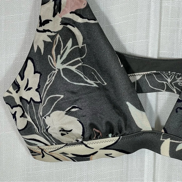 Athleta Aqualuxe Wildflower Plunge Floral Bikini Top - Picture 5 of 8